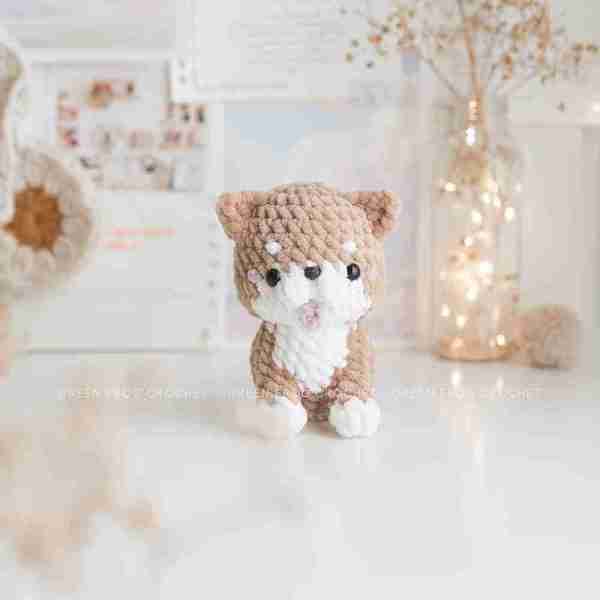 Bundle 5 in 1: Sitting Baby Dog patterns, low sew crochet patterns - Image 4