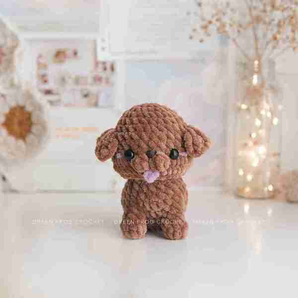 Bundle 5 in 1: Sitting Baby Dog patterns, low sew crochet patterns - Image 5