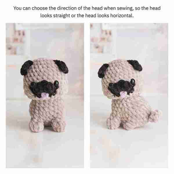 Bundle 5 in 1: Sitting Baby Dog patterns, low sew crochet patterns - Image 3