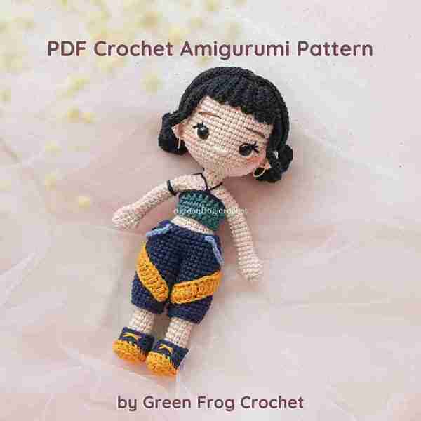 Kpop Crochet Pattern blue Dolls