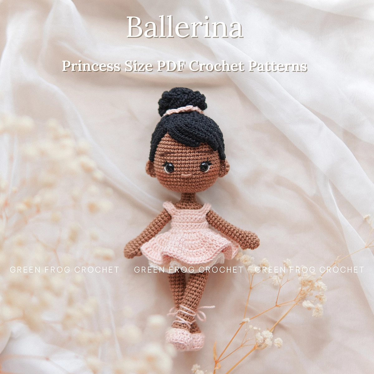 Ballerina crochet amigurumi princess doll pattern 2