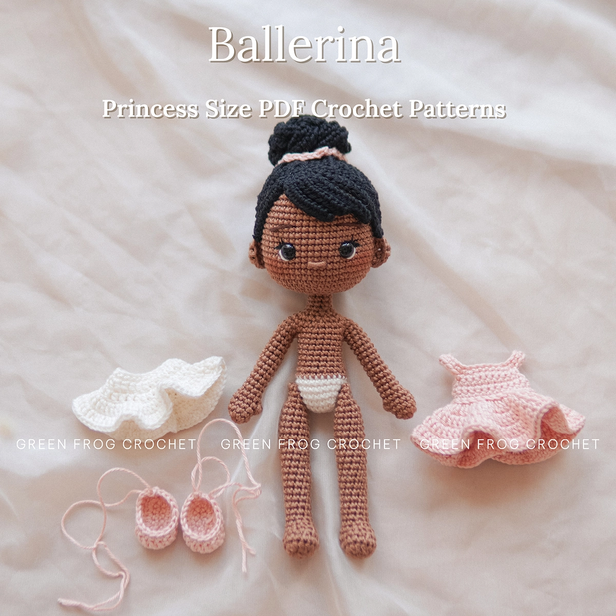 Ballerina crochet amigurumi princess doll pattern 4