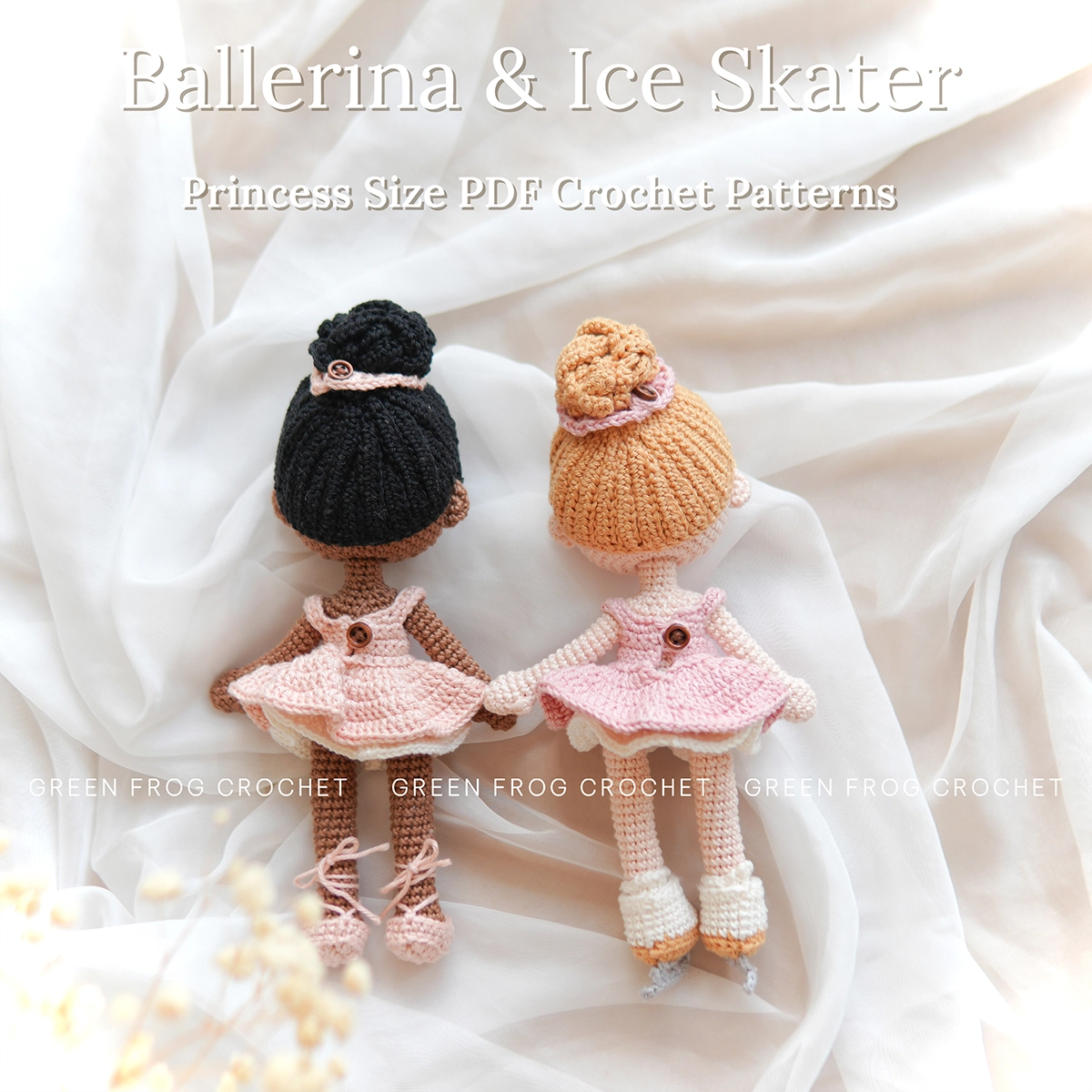 Ballerina Ice Skater crochet amigurumi princess doll pattern 1