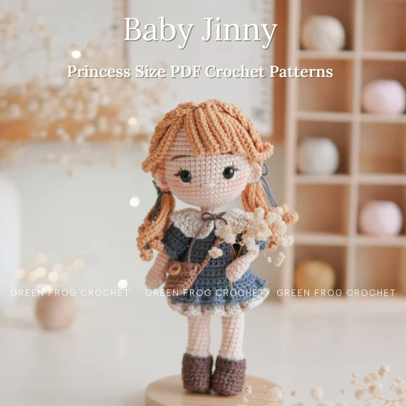 Jinny crochet amigurumi princess doll pattern 1