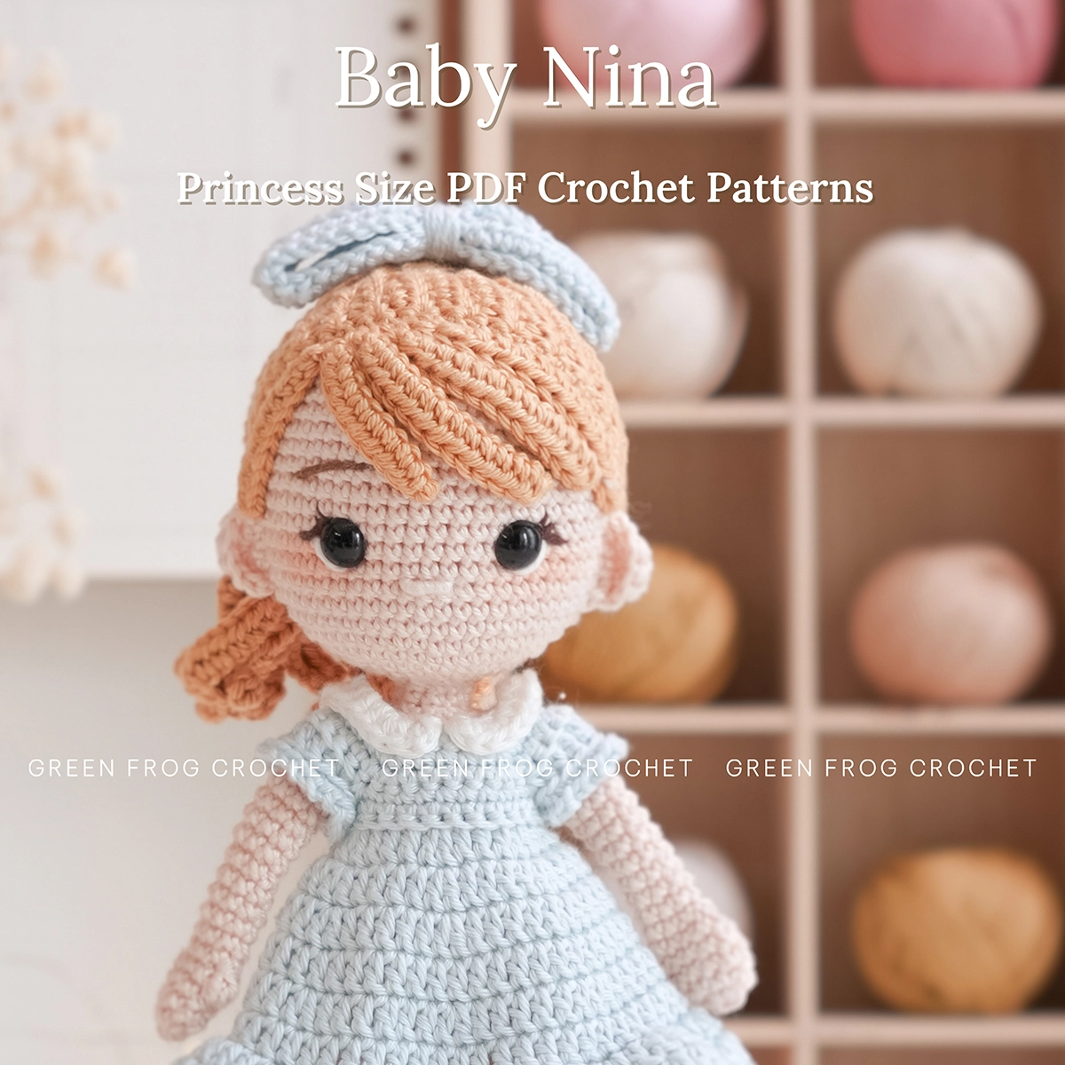 Nina crochet amigurumi princess doll pattern 1