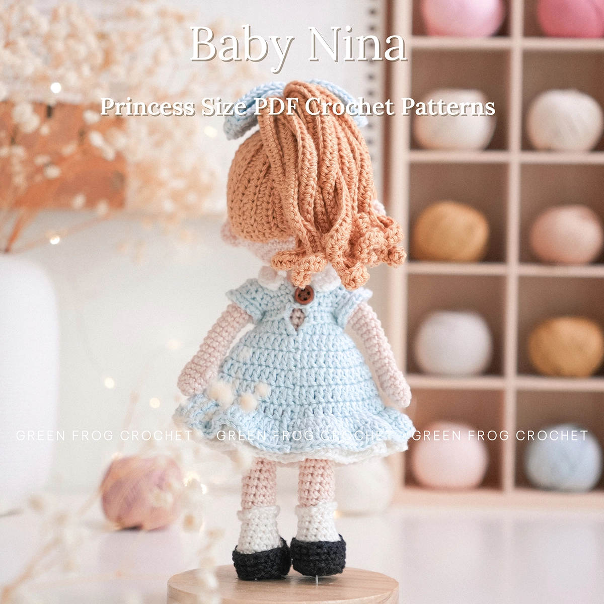 Nina crochet amigurumi princess doll pattern 1