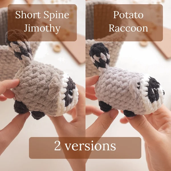 Jimothy The Short Spine Raccoon in Trash Can Crochet Amigurumi Pattern - Image 4