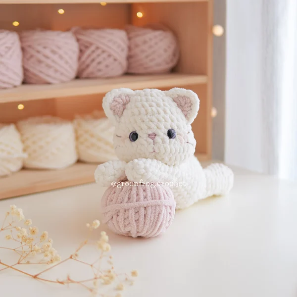 amigurumi crochet plushie pattern lazy splooty kitties green frog crochet 2