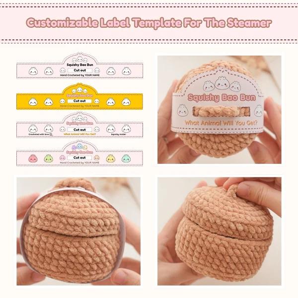 Farm Animal Dumplings No Sew Crochet Pattern