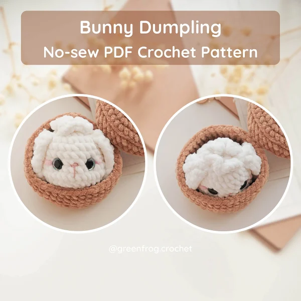 Farm Animal Dumplings No Sew Crochet Pattern