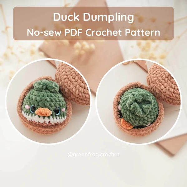 Farm Animal Dumplings No Sew Crochet Pattern