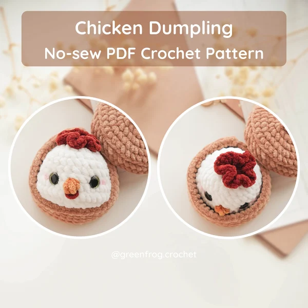 Farm Animal Dumplings No Sew Crochet Pattern