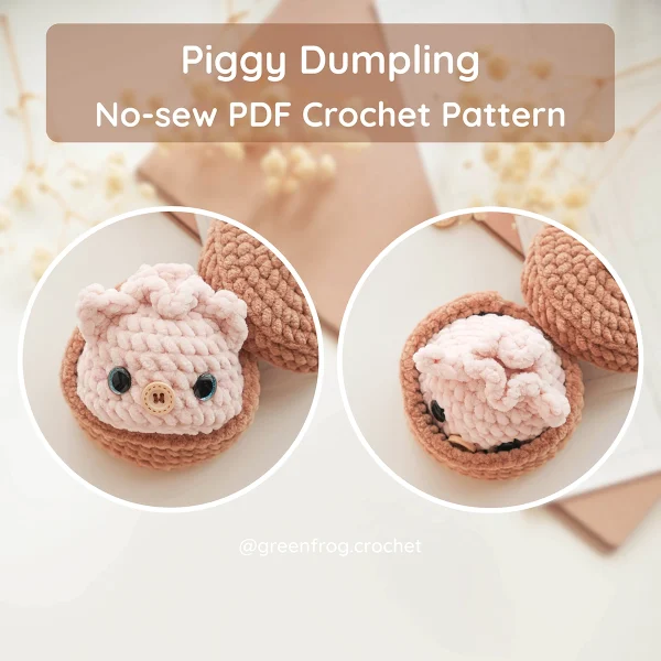 Farm Animal Dumplings No Sew Crochet Pattern
