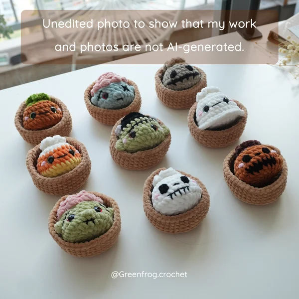 Halloween Animal Dumplings No Sew Crochet Pattern