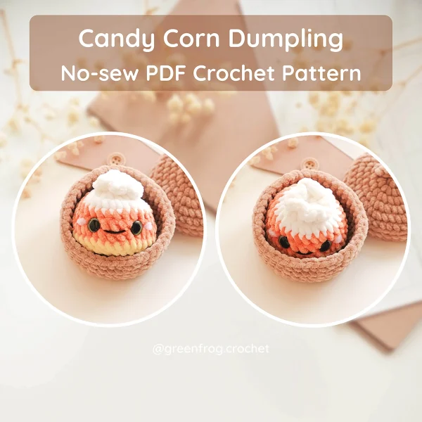 Halloween Animal Dumplings No Sew Crochet Pattern