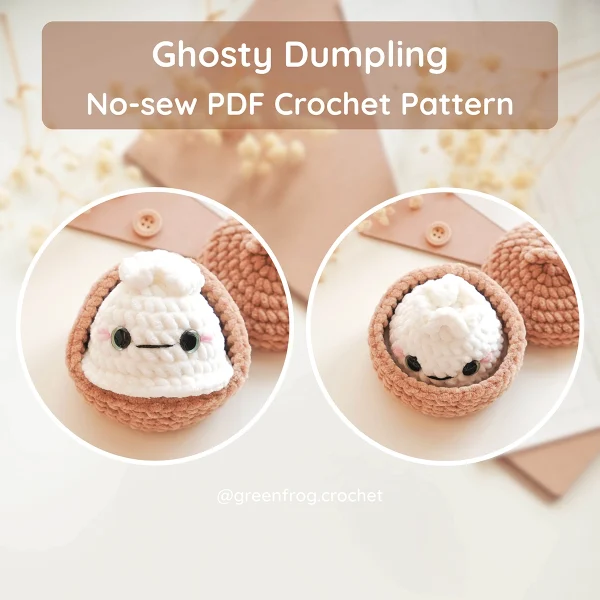 Halloween Animal Dumplings No Sew Crochet Pattern