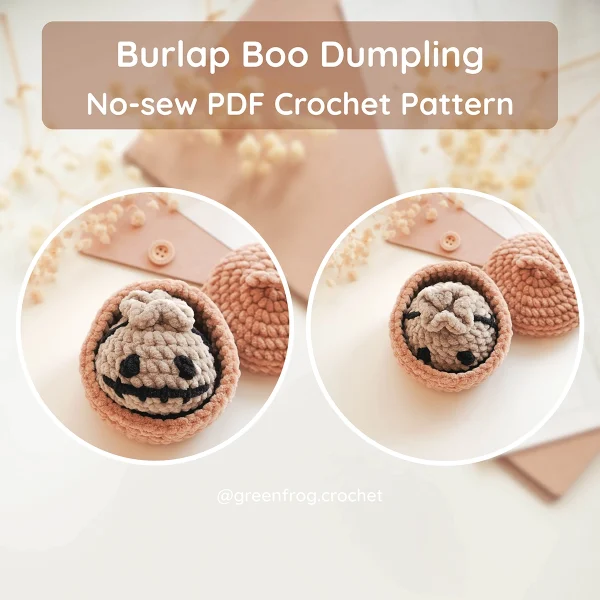 Halloween Animal Dumplings No Sew Crochet Pattern