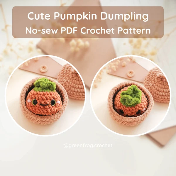 Halloween Animal Dumplings No Sew Crochet Pattern