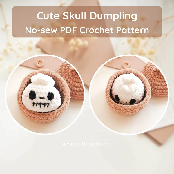 Halloween Animal Dumplings No Sew Crochet Pattern
