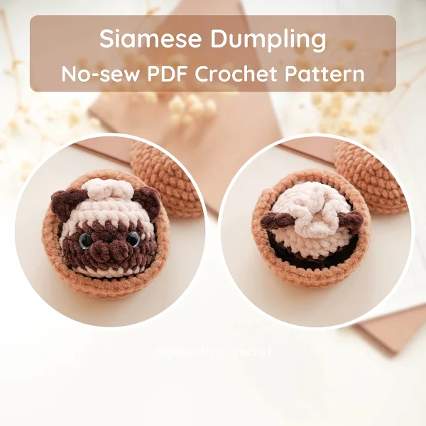 Pet Home Animal Dumplings No Sew Crochet Pattern