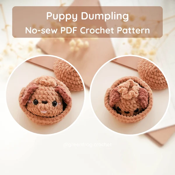 Pet Home Animal Dumplings No Sew Crochet Pattern