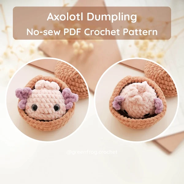 Pet Home Animal Dumplings No Sew Crochet Pattern