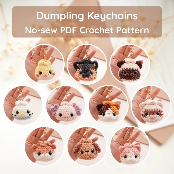 Pet Home Animal Dumplings No Sew Crochet Pattern