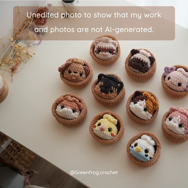 Pet Home Animal Dumplings No Sew Crochet Pattern