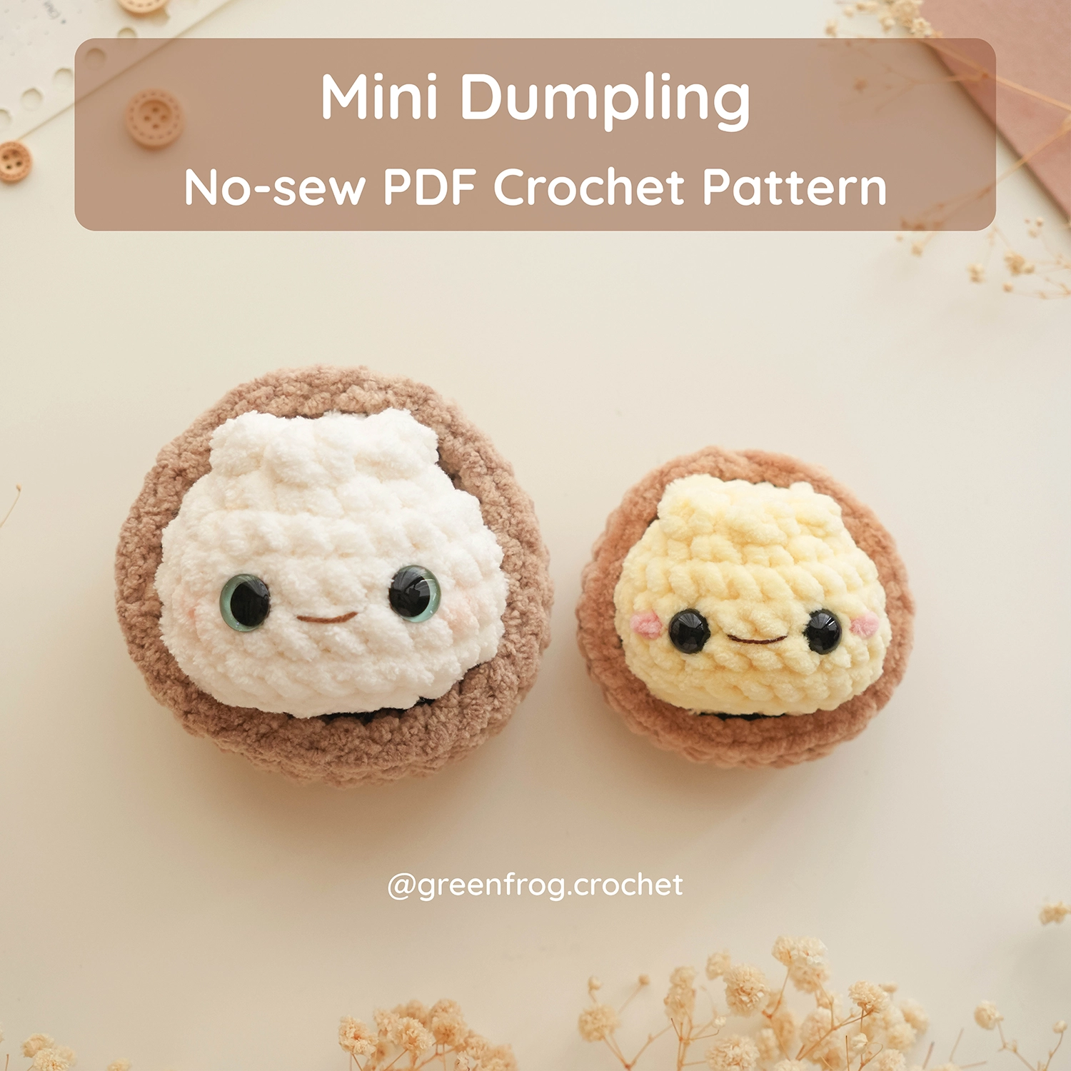 Mini Dumpling & On the Swing Crochet Pattern Green Frog Crochet Etsy