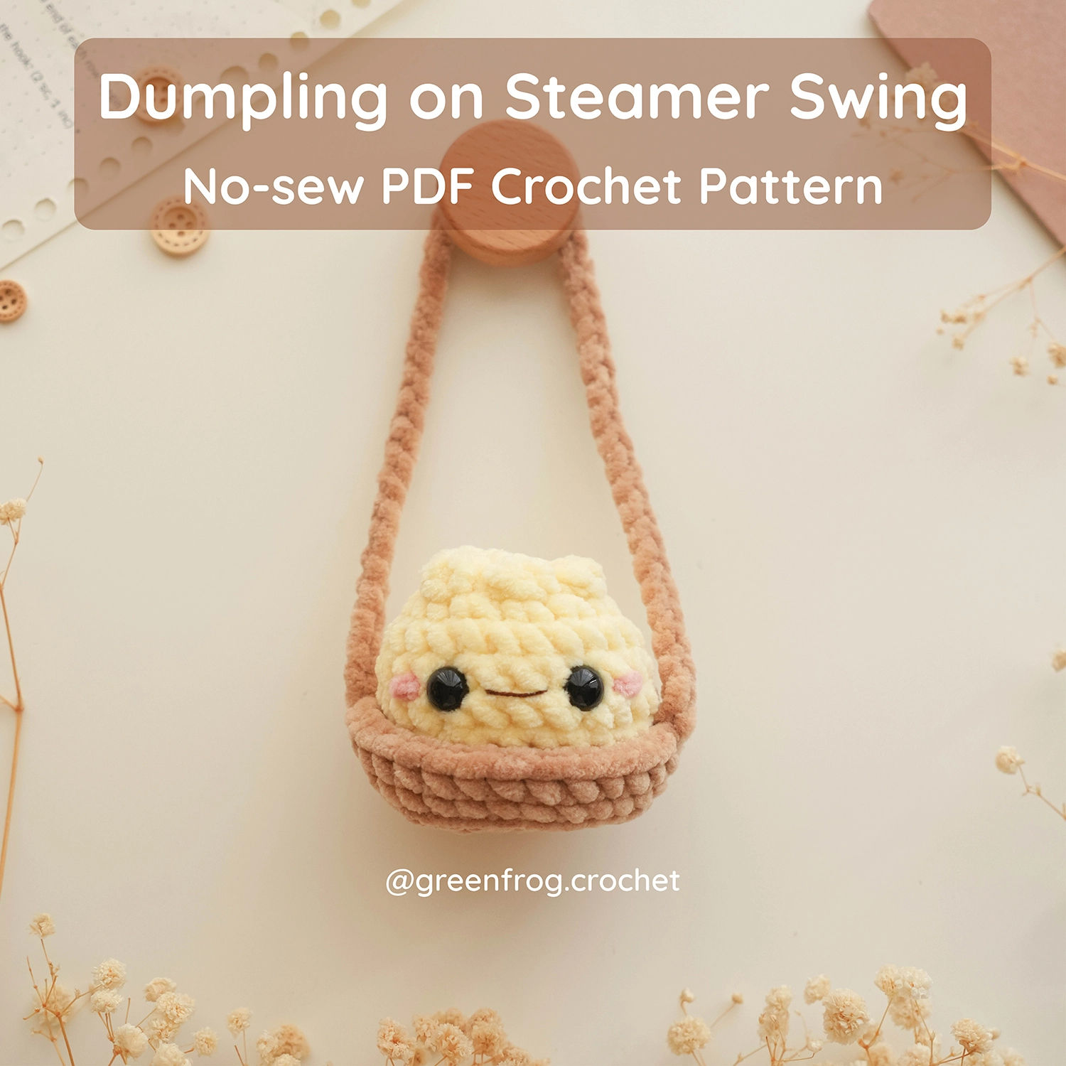 Mini Dumpling & On the Swing Crochet Pattern Green Frog Crochet Etsy