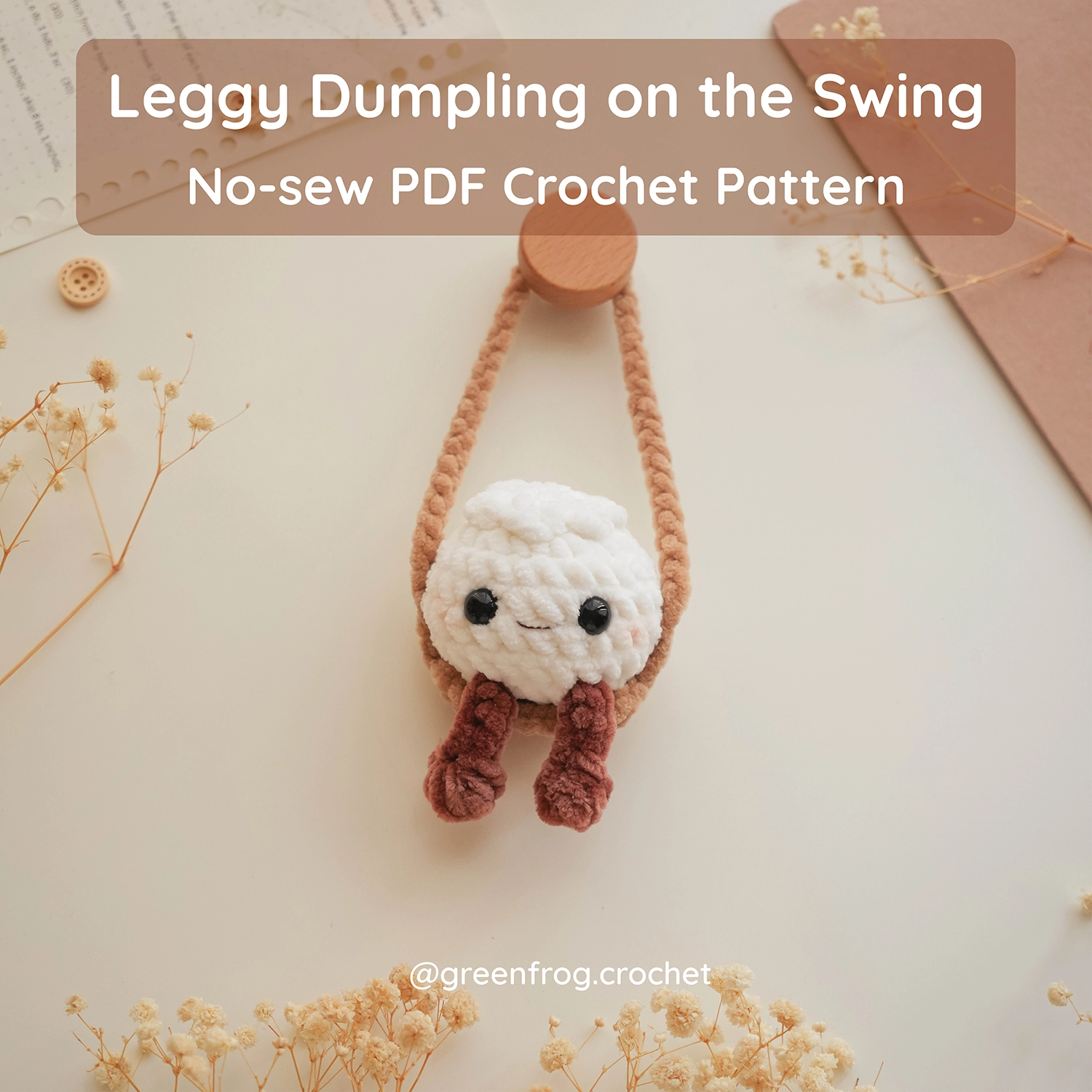 Mini Dumpling & On the Swing Crochet Pattern Green Frog Crochet Etsy